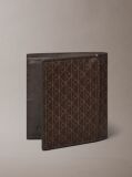 Brown Allover Monogram Logo Bifold Wallet  Men