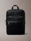 Negru Rucsac Patrat Compact Cu Textura Micro Pebble  Barbati