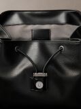 Negru Rucsac Compact Cu Fermoar Si Clapeta  Barbati