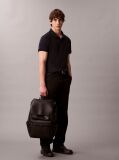 Negru Rucsac Compact Cu Fermoar Si Clapeta  Barbati
