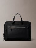 Negru Geanta De Laptop Slim Cu Logo In Relief  Barbati