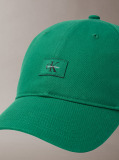 Green Monogram Woven Patch Cap  Men