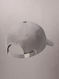 Grey Monogram Woven Patch Cap  Men