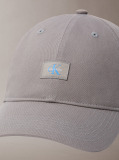 Grey Monogram Woven Patch Cap  Men