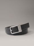 Negru Curea Reversibila Din Piele  Barbati