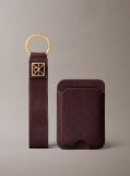 Rosu Breloc Cu Logo Monogram Si Portcard  Femei
