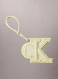 Verde Charm Pentru Geanta Din Piele Cu Logo CK Cusut  Femei
