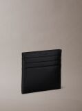 Negru Portcard Din Piele Cu Protectie RFID Si Monograma  Femei