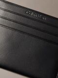 Negru Portcard Din Piele Cu Protectie RFID Si Monograma  Femei