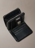 Negru Portofel Matlasat Cu Protectie RFID Si Emblema Logo  Femei