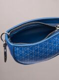 Albastru Charm Pentru Geanta Mini Pouch Cu Fermoar Si Emblema Logo  Femei