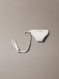 Alb Mini Charm In Forma De Slip Cu Logo  Femei