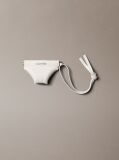 Alb Mini Charm In Forma De Slip Cu Logo  Femei