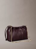 Rosu Geanta Crossbody Plisata  Femei
