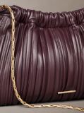 Rosu Geanta Crossbody Plisata  Femei
