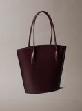 Rosu Geanta Tote Cu Logo Monogram Si Accesorii Metalice  Femei