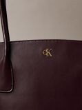 Rosu Geanta Tote Cu Logo Monogram Si Accesorii Metalice  Femei