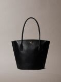 Negru Geanta Tote Cu Logo Monogram Si Accesorii Metalice  Femei