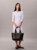 Negru Geanta Tote Cu Logo Monogram Embosat  Femei
