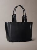 Negru Geanta Tote Cu Logo Monogram Embosat  Femei