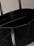 Negru Geanta Tote Din Material Impletit Cu Emblema  Femei