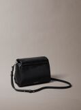 Negru Geanta Crossbody Matlasata Cu Emblema Metalica  Femei