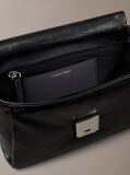 Negru Geanta Crossbody Matlasata Cu Emblema Metalica  Femei