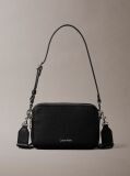 Negru Geanta Crossbody Cu 2 Barete Si Logo  Femei