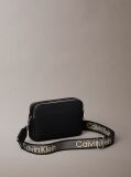 Negru Geanta Crossbody Cu 2 Barete Si Logo  Femei