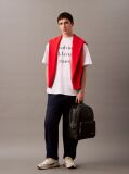 Black Logo Backpack  Men