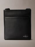 Black Logo Crossbody Bag  Men
