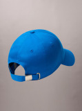 Blue Embroidered Monogram Logo Baseball Cap  Men