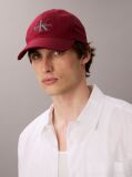 Rosu Sapca Baseball Cu Logo Monogram Brodat  Barbati