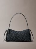 Negru Geanta De Umar Jacquard Cu Logo  Femei