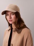 Beige Twill Logo Cap  Women