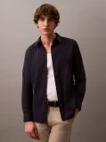 Albastru Camasa Slim Din Material Elastic Cu Nasturi  Barbati