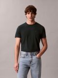Green Short Sleeve Stretch Cotton Slim T-Shirt  Men