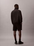 Black Graphic Logo Terry Shorts  Men
