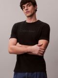 Negru Tricou Cu Logo Grafic  Barbati