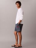 Albastru Pantaloni Scurti Jogger Cu Logo Brodat  Barbati