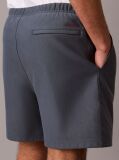 Albastru Pantaloni Scurti Jogger Cu Logo Brodat  Barbati
