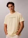 Beige Relaxed Logo T-shirt  Men