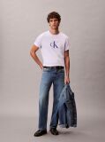 Purple Monogram Logo T-Shirt  Men
