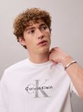 Alb Tricou Cu Logo Monograma  Barbati