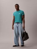 Green Cotton Badge T-shirt  Men