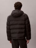 Negru Geaca Pufoasa Cu Logo Monogram  Barbati