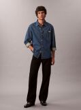 Denim Camasa Clasica Din Denim Cu Nasturi  Barbati