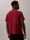 Rosu Tricou Lejer Cu Grafica  Barbati