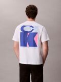 Alb Tricou Lejer Cu Grafica Logo Bold  Barbati