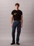 Negru Tricou Lejer Cu Grafica Circle  Barbati